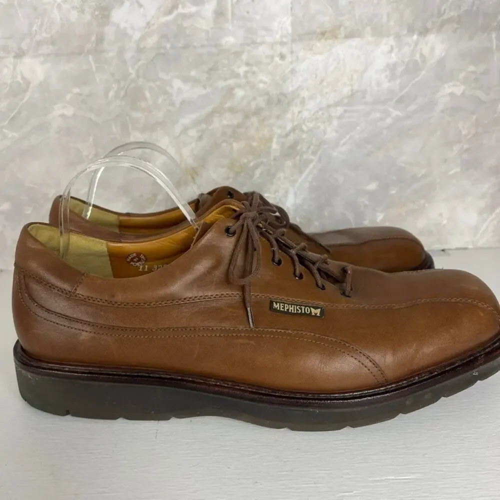 Mephisto Abel Goodyear Welt Air Relax Brown Leather Dress Shoes Mens Size 14